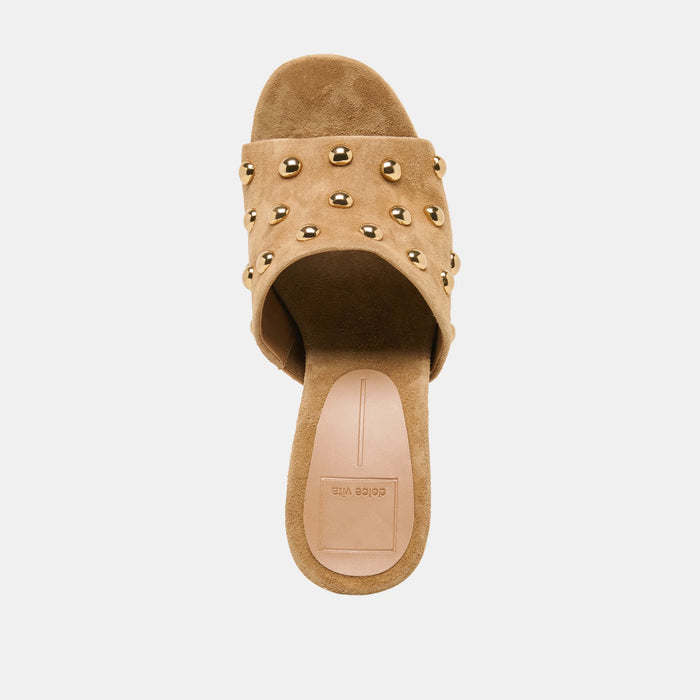 Holta Stud Suede Wedge