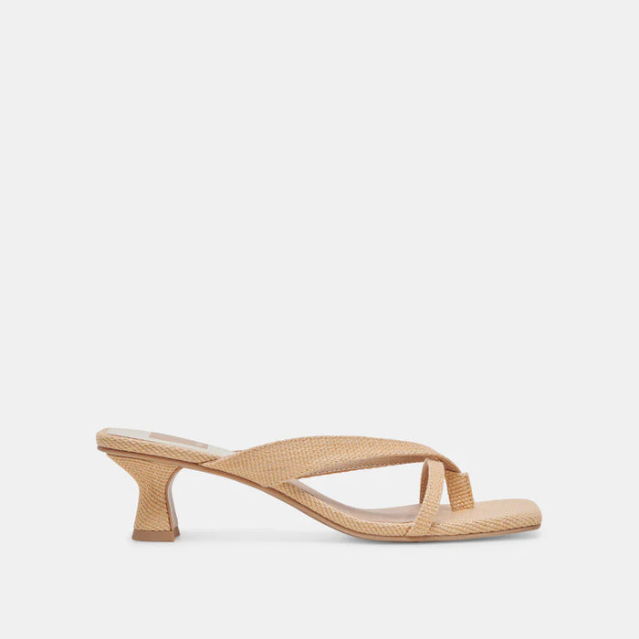 Brevel Natural Raffia Heel