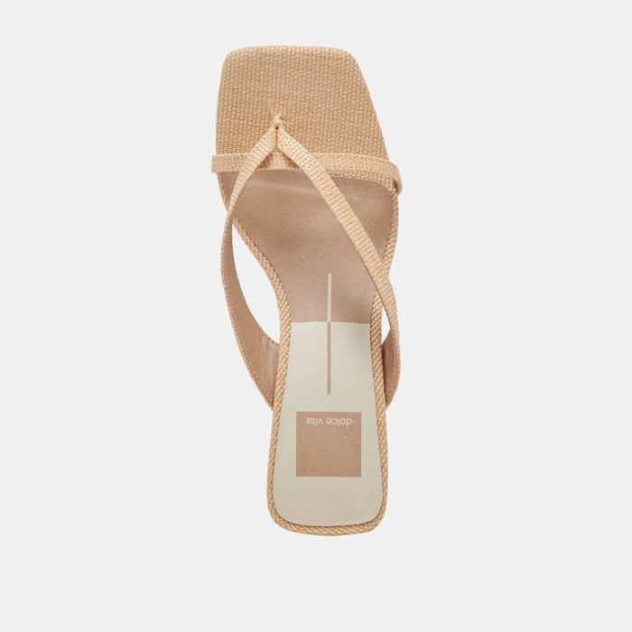 Brevel Natural Raffia Heel