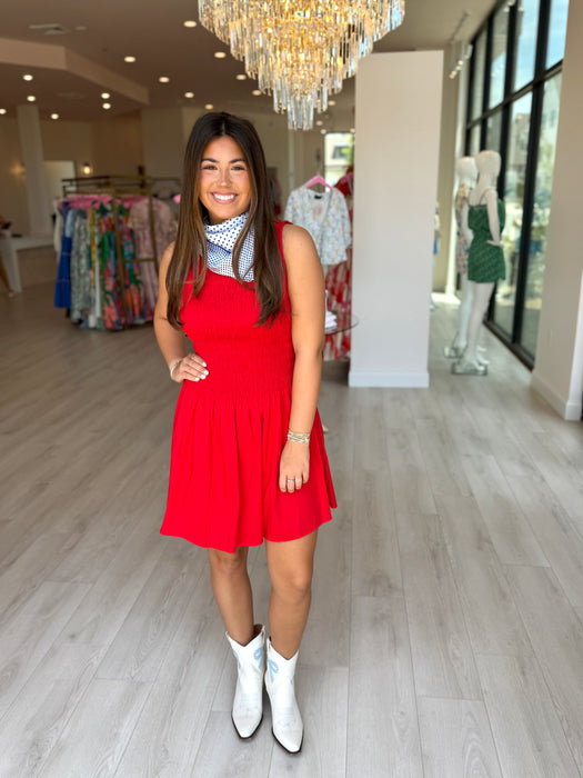 Emilie Boatneck Smock Dress