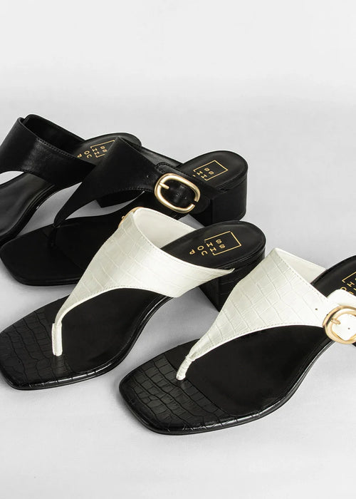 Elodie Block Heel Thong Sandal