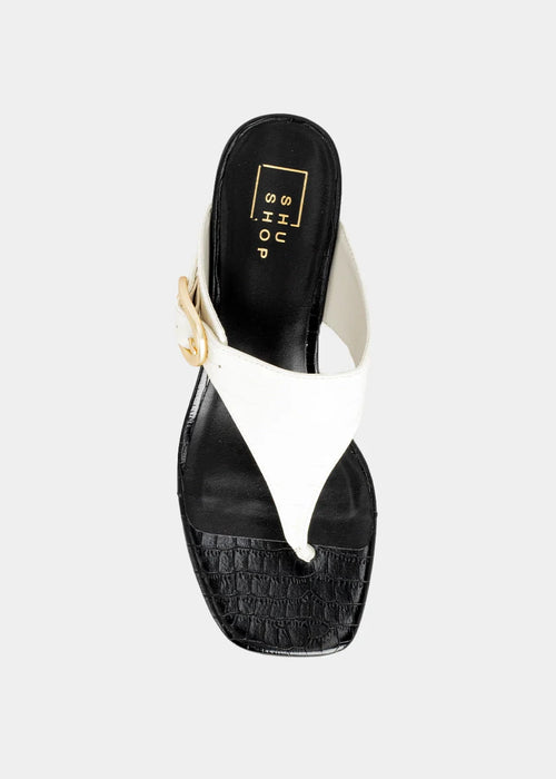 Elodie Block Heel Thong Sandal
