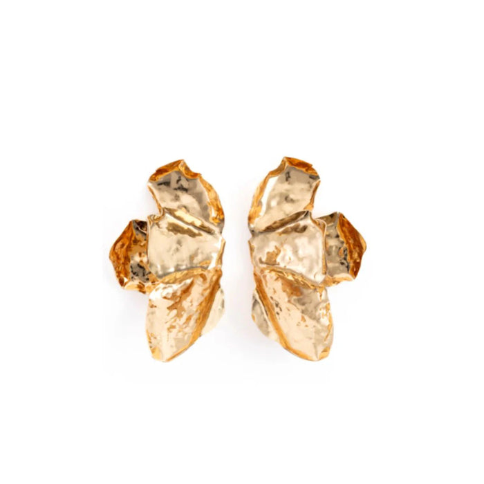 Metallic Petal Earrings