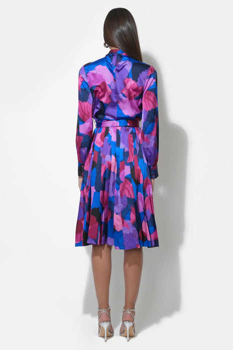 Guinevere Button Up Pleated Midi Dress