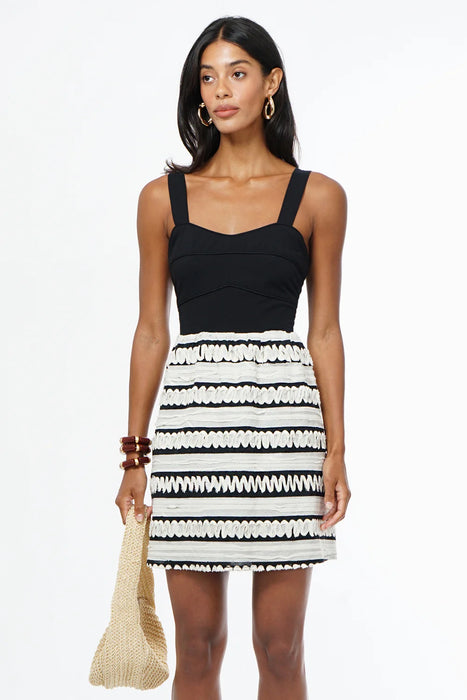 Bonnie Contrast Ribbon Mini Dress
