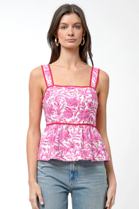 Luna Scallop Peplum Top