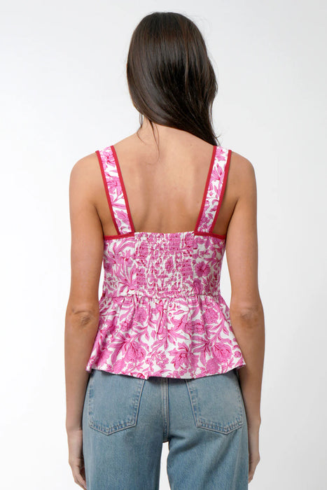 Luna Scallop Peplum Top