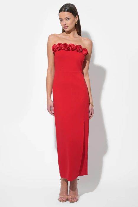Solana Rosette Midi Dress