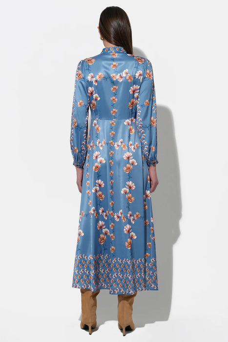 Jailyn Floral Button Front Midi Dress