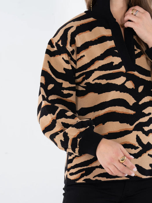 Lolli Sweater Tiger Jacquard