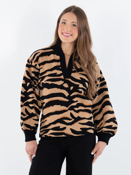 Lolli Sweater Tiger Jacquard