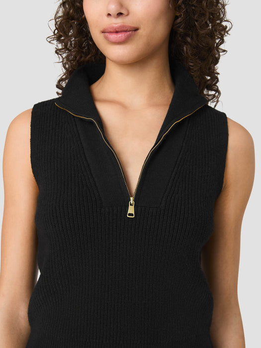 Marley Knit Half Zip Vest