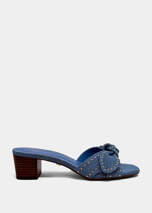 Guinevere Block Heel Denim Heel