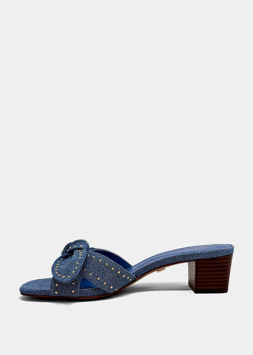 Guinevere Block Heel Denim Heel
