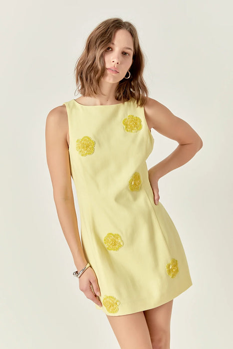 Embellished Mini Dress