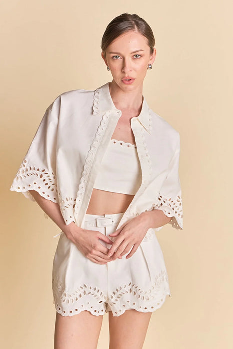 Embroidered Button Down