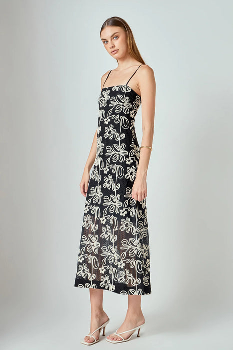 Crochet Embroidered Maxi