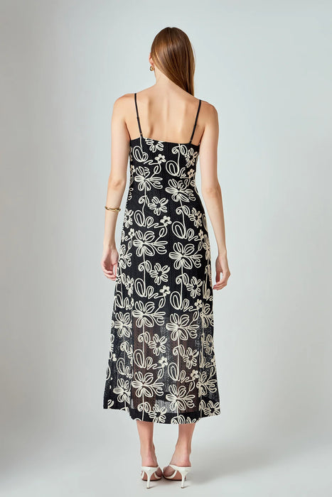 Crochet Embroidered Maxi