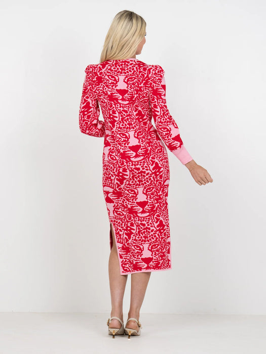 Lane Sweater Dress Cheeky Cheetah