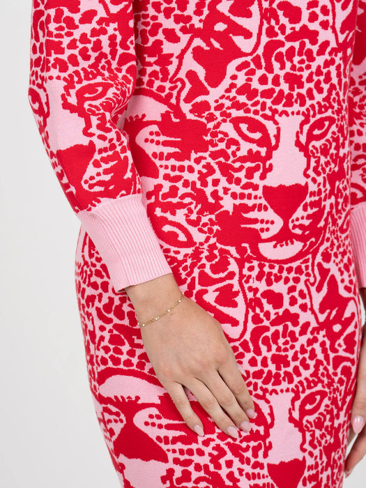 Lane Sweater Dress Cheeky Cheetah