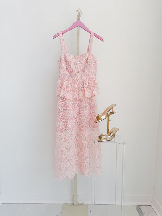 Rosalie Peplum Lace Dress