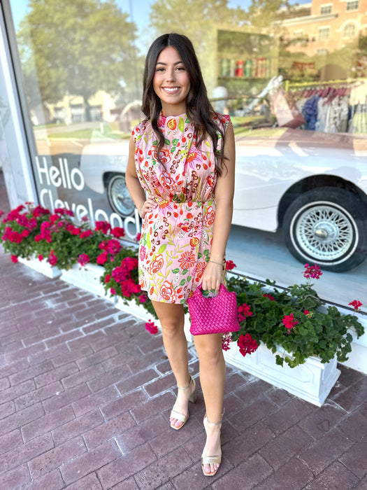 Floral Satin Romper