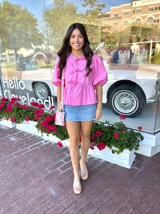 Poplin Knot Top