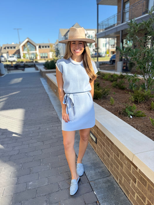 Drop Shoulder Sweater Dress