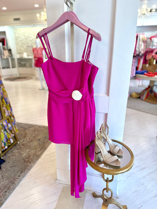 amanda uprichard hot pink dress Amanda Uprichard Jasalina Maxi Dress Hot Pink Womens Size Large