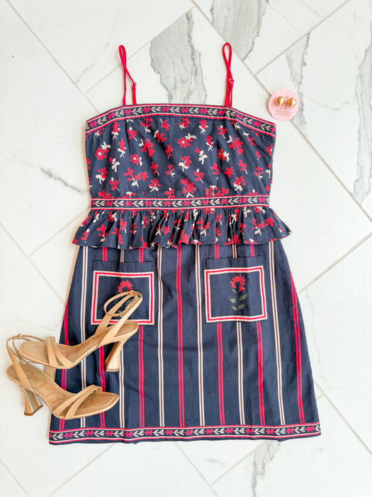 Grace Dress - Navy Amora