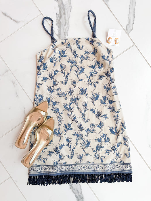 Parker Dress - Ditsy Blue
