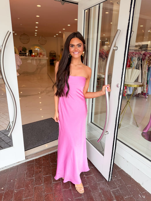 Strapless Tie Back Maxi
