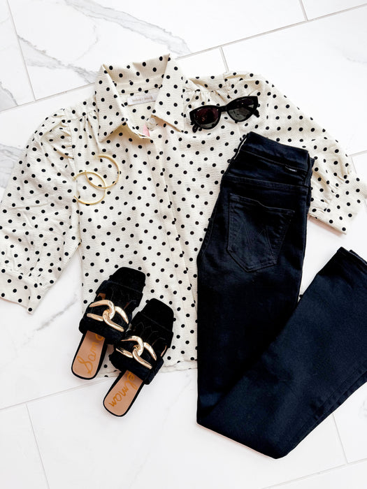 Cate Ruched Sleeve Top