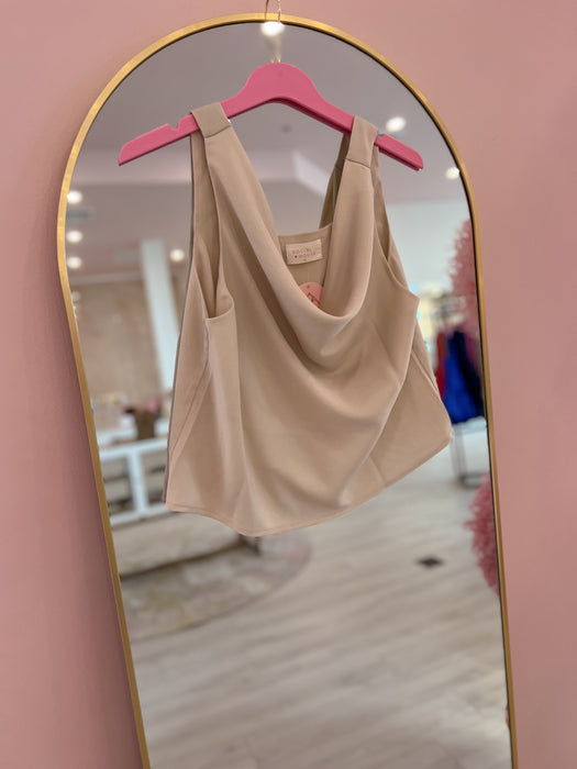 Last Night Cowl Neck Top