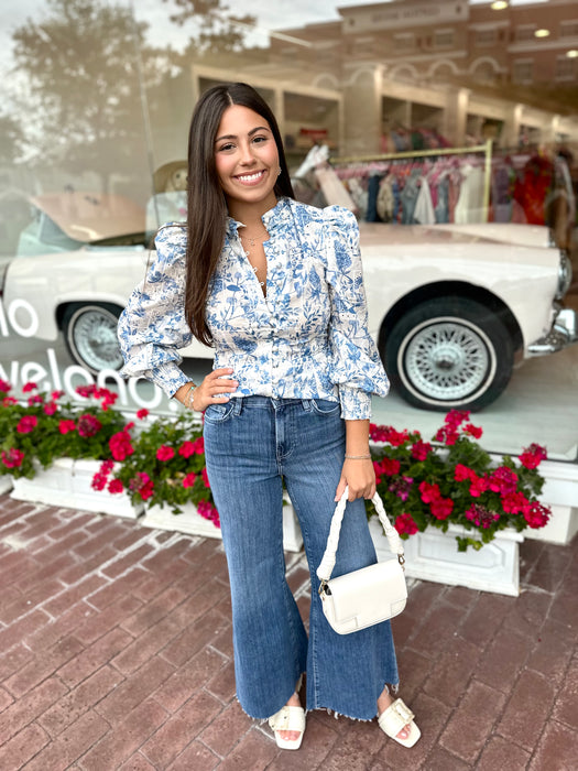 Floral Print Button Down