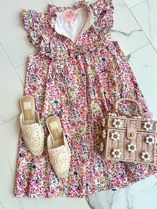 Petal Short Dress