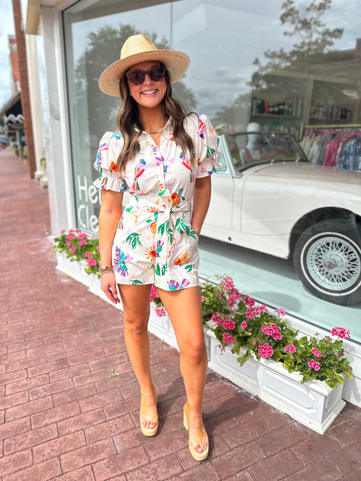Tropic Print Romper