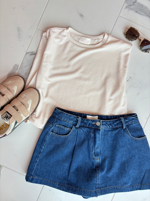 Denim Skort