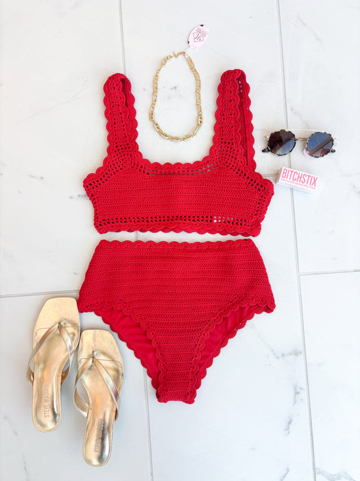 Kirby Crochet Swim Bottom