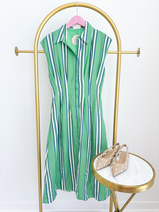 Striped Midi Dress