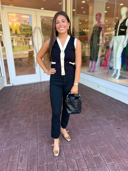 Button Knit Vest