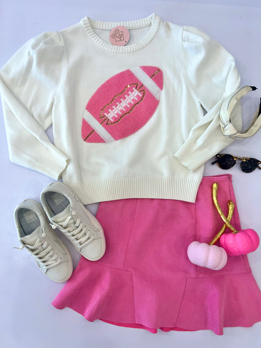 Pink Football Sweatshirt