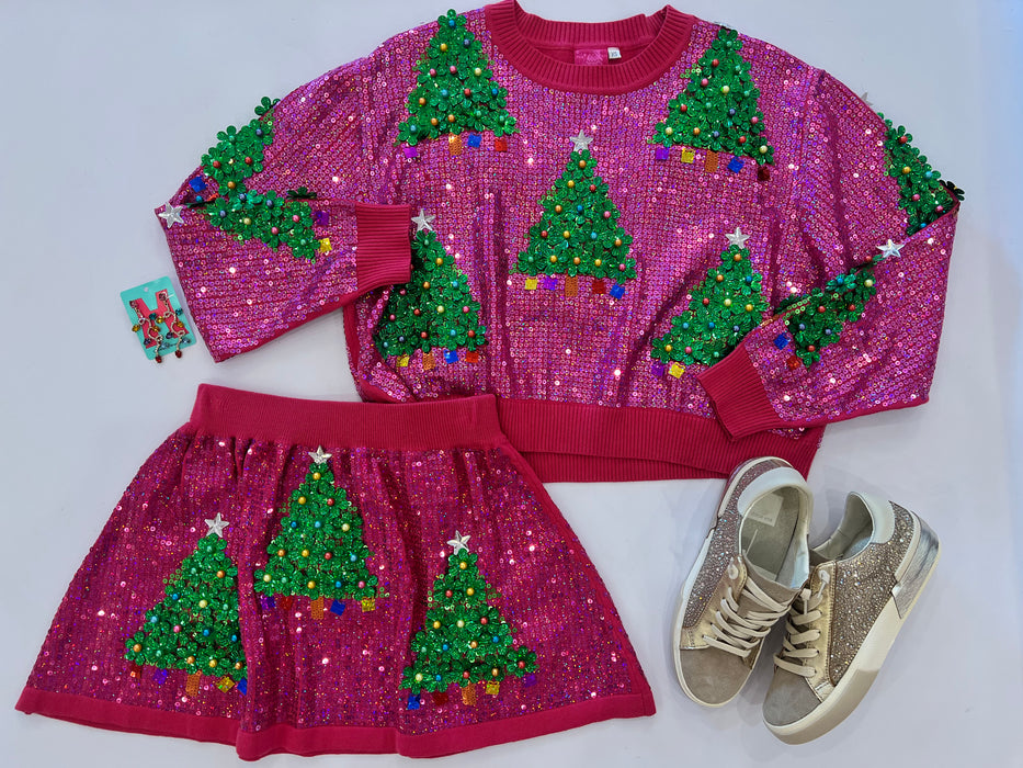 Sequin Christmas Tree Sweater
