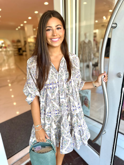 Boho Floral Tier Dress