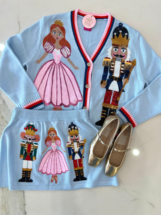 Nutcracker and Clara Cardigan LIGHT BLUE / M Nutcracker and Clara Cardigan LIGHT BLUE / M