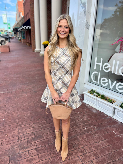 Plaid Drop Waist Mini