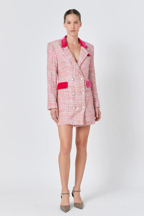 Tweed Blazer Dress
