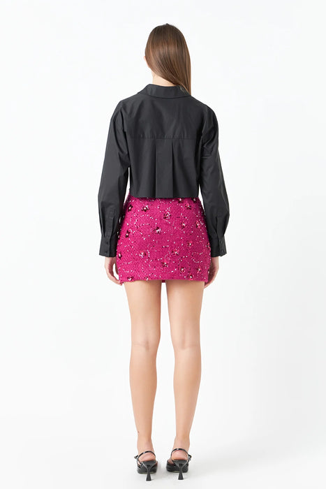 Sequin Mini Skirt