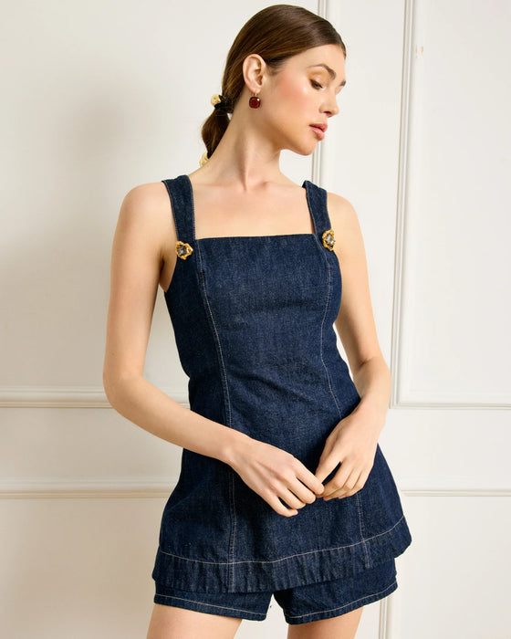 Caryl Denim Romper