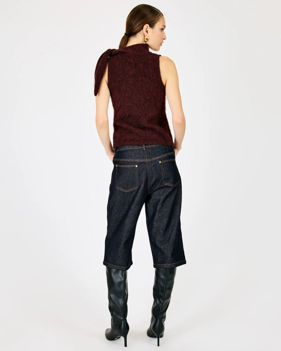 Belden Scarf Collared Knit Top